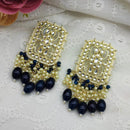 Pooja Bangles Gold Plated Kundan & Beads Dangler Earrings