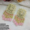Pooja Bangles Gold Plated Kundan & Beads Dangler Earrings