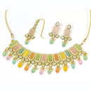 Pooja Bangles Gold Plated Designer Necklace Set