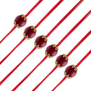 Etnico Gold Plated Ethnic Designer Pearl Rakhi Set Bracelet for Brother/Men (R009-6) (Pack of 6)