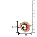 Mahi Delight Peacock Rakhi with Multicolor Crystals and Artificial Pearl for Brothers (RA1100636Z)