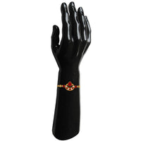 Mahi Simple and Elegant Red White Crystals Rakhi for Brothers (RA1100651G)