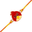 Mahi Cartoon Kids Rakhi Colorful with Meenakari Enameled Work Rose Gold (RA1100672Z)