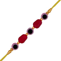 Mahi Gold Plated Auspicious Evil Eye Rakhi for Brother (RA1100720G)