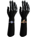 Mahi Combo of Peacok Rakhi's with Blue and White Crystal and Artificial Pearl for Bhaiya (RCO1105225M)