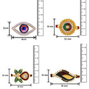 Mahi Combo of Classic Multicolor Crystals Rakhi for Beloved Brother /Bhaiya (RCO1105419M)