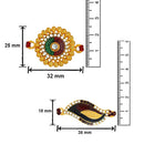 Mahi Combo of Classic Designer Multicolor Crystals Rakhi for Beloved Brother /Bhaiya (RCO1105425M)