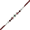Mahi Combo of Classic Designer Multicolor Crystals Rakhi for Beloved Brother /Bhaiya (RCO1105428M)