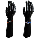 Mahi Combo of Om and Evil Eye Rakhi with Crystals and Meena Work Rakhi for Bhaiya / Brother (RCO1105432R)