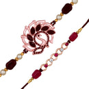 Mahi Combo of Two Beautiful Rakhis with Maroon and Pink Crystals for Brothers (RCO1105525Z)