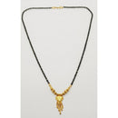 Raiyaraj Gold Plated Pack Of 3 Black Beads Mangalsutra -RRAcc02