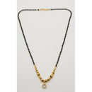 Raiyaraj Gold Plated Pack Of 3 Black Beads Mangalsutra -RRAcc04