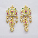 Raiyaraj Gold Plated American Diamond Micro Plating Pack of 3 Dangler Earrings