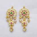 Raiyaraj Gold Plated American Diamond Micro Plated Pack of 3 Dangler Earrings