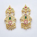 Raiyaraj Gold Plated American Diamond Micro Plating Pack of 3 Dangler Designer Earrings