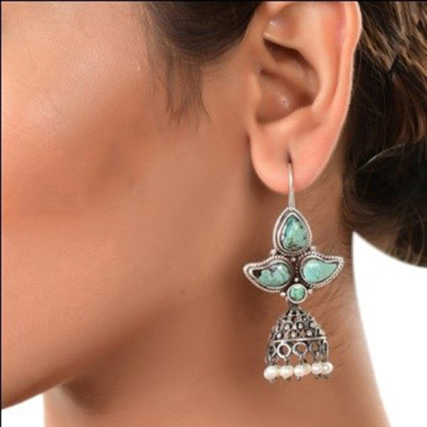 Silver Mountain 925 Sterling Silver Jhumki Earrings