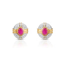 Nipura Scarlet Duchess Maze earrings