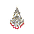 Etnico Gold Plated Kundan & Pearl Pasa Kalank Inspired Hair Jewellery for Women (T2024R)