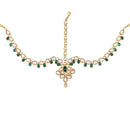 Etnico 18K Gold Plated Kundan Studded Bridal Matha Patti/Maang Tikka for Women (T2043G)