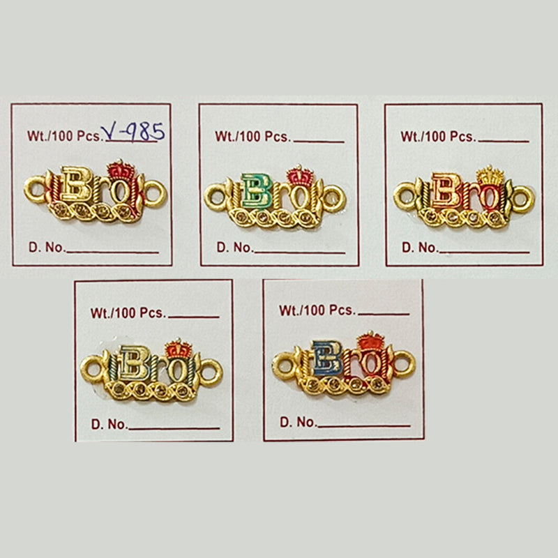 Jeet International Charms for Jewellery, Bracelet / Pendant and Rakhi Making,and DIY - V-983