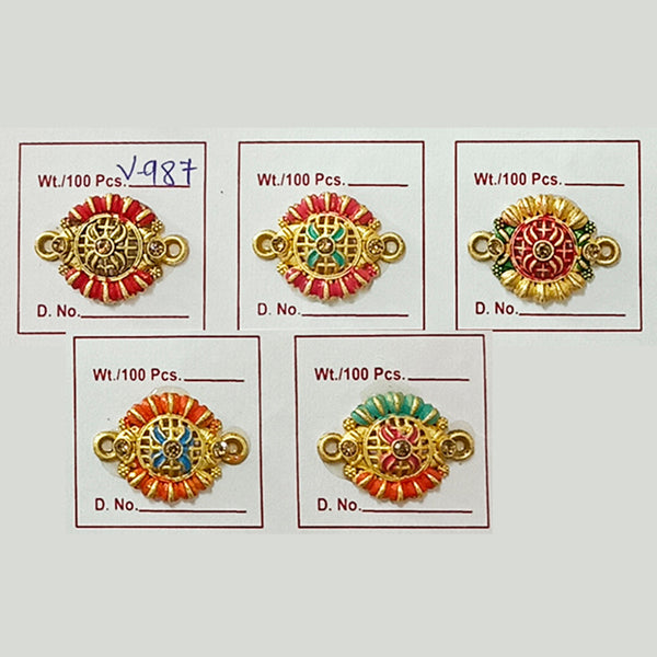 Jeet International Charms for Jewellery, Bracelet / Pendant and Rakhi Making,and DIY - V-985
