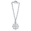 Mahi Wheel Shaped Watch Charm Jewellery Accessorries for Women & Girls Jewellery (WC1001020R)