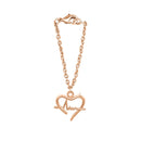 Mahi Heart and Heart Beat Shaped Watch Charm Jewellery Accessorries for Women & Girls Jewellery (WC1001025Z)