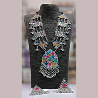 Blythediva Pack Of 3  Oxidised Plated Multi Color Long Necklace