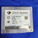 Golay Buchel Cubic Zirconia Round Shape Glass Chatons (0.80mm to 12mm)